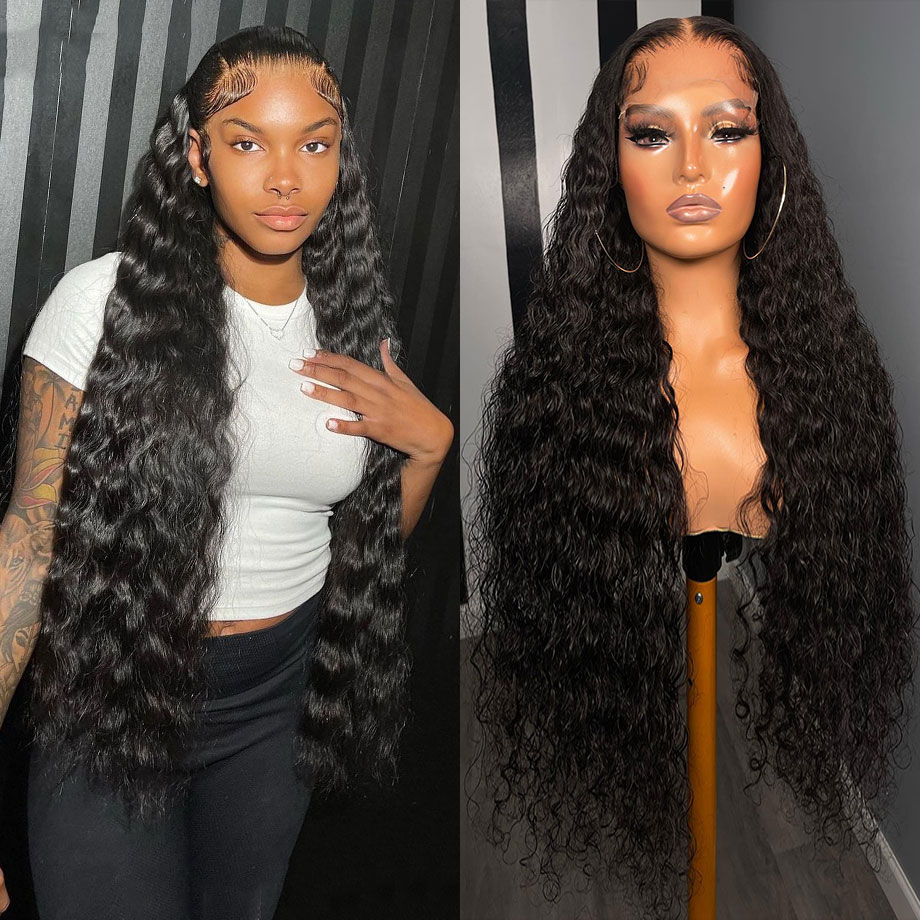 Deep Wave Frontal Wig 360 Hd Full Lace Wig 13x6 Lac..